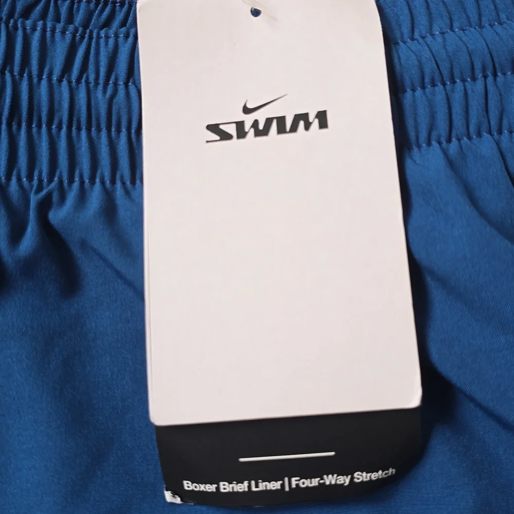 NWT Nike Men's Volley Swim Shorts Colorblock- Blue and Pink Size XXL - Picture 3 of 6
